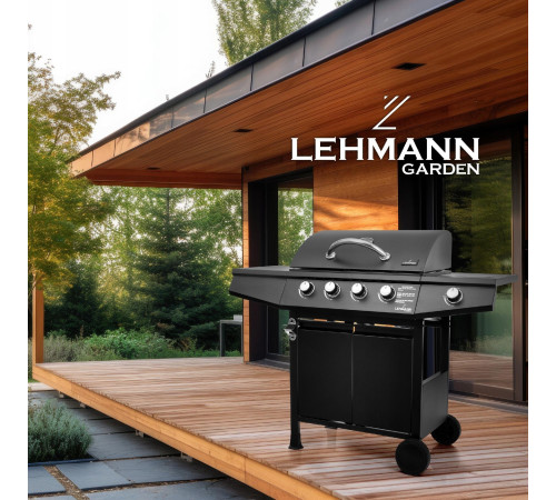 Газовий гриль Lehmann Ohio 9.3 kW 32.5 см x 61 см Газовий гриль Lehmann Ohio 9.3 kW 32.5 см x 61 см