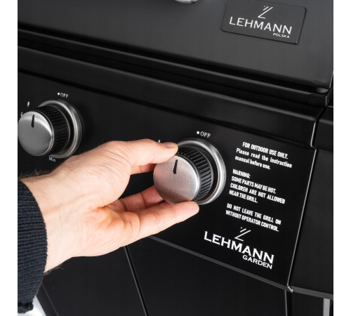 Газовий гриль Lehmann Ohio 9.3 kW 32.5 см x 61 см Газовий гриль Lehmann Ohio 9.3 kW 32.5 см x 61 см