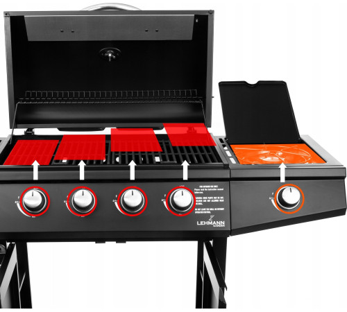 Газовий гриль Lehmann Ohio 9.3 kW 32.5 см x 61 см Газовий гриль Lehmann Ohio 9.3 kW 32.5 см x 61 см