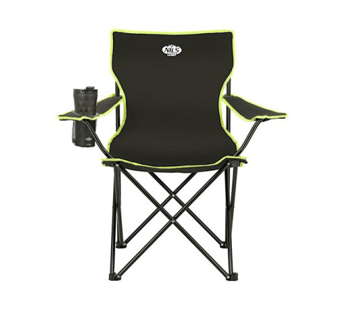 Крісло кемпінгове NILS CAMP NC3044 чорно-лаймове