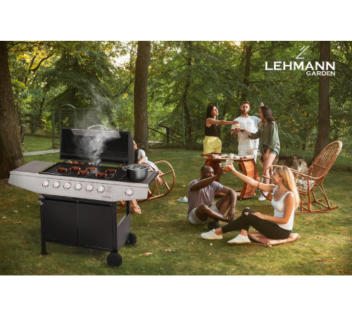 Газовий гриль LEHMANN VEGAS 12.8 kW 33.5 см x 72 см Газовий гриль LEHMANN VEGAS 12.8 kW 33.5 см x 72 см