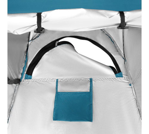 Намет санітарний NILS CAMP NC1706, 120 х 120 х 190 см, синьо-зелений