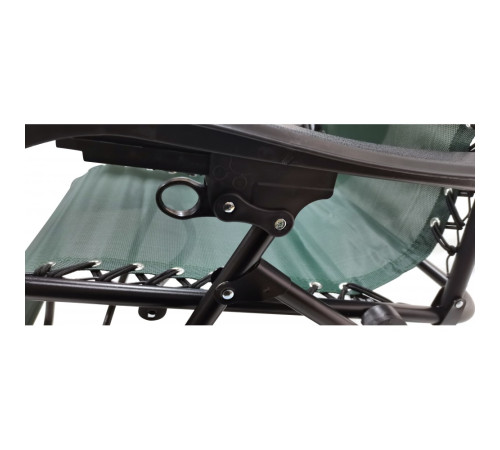 Шезлонг із захисним козирком Bonro SP-167A, 173 х 52 х 108 см - зелений