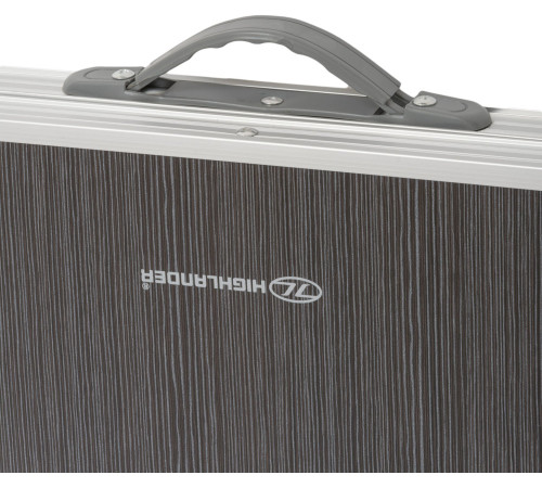 Стіл розкладний Highlander Compact Folding Table Double FUR077-GY, 70 x 120 x 60 см - сірий