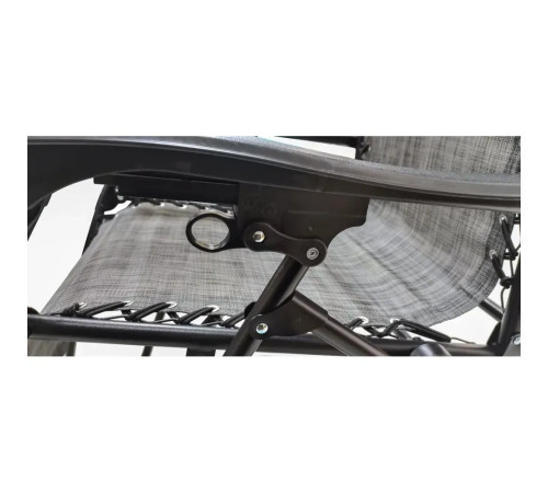 Шезлонг із захисним козирком Bonro SP-167A, 173 х 52 х 108 см - сірий