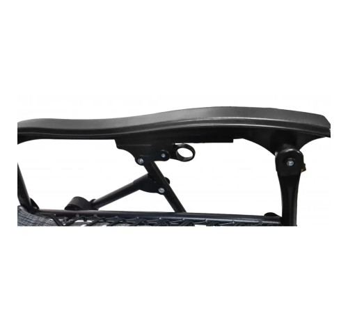 Шезлонг із захисним козирком Bonro SP-167A, 173 х 52 х 108 см - сірий