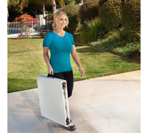 Стіл розкладний Lifetime 4428 регульований, білий граніт, 122 см