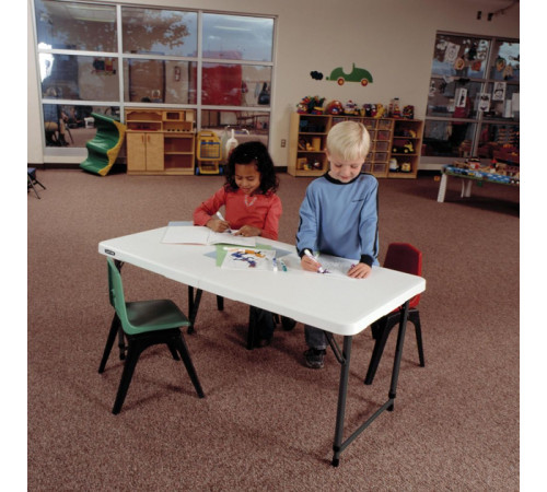 Стіл розкладний Lifetime 4428 регульований, білий граніт, 122 см