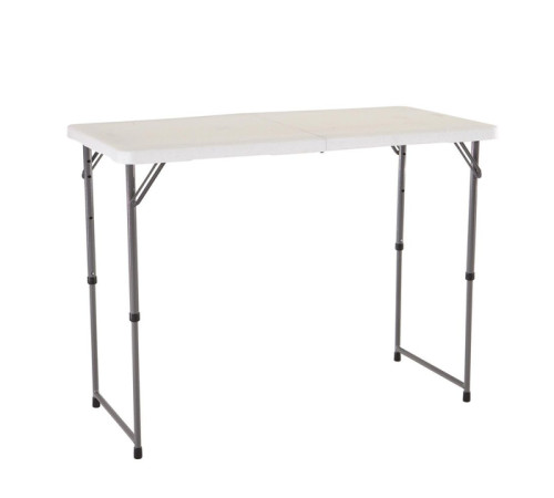Стіл розкладний Lifetime 4428 регульований, білий граніт, 122 см