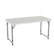 Стіл розкладний Lifetime 4428 регульований, білий граніт, 122 см