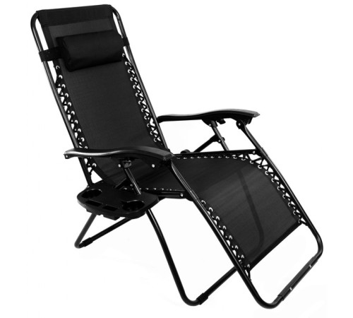 Лежак Bonro СПА-167A, 160 х 66 х 114 см - чорний