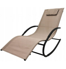 Шезлонг-гойдалка Bonro BG-01, 147 х 55,5 х 84 см - коричнева