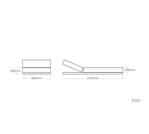 Лежак KETTLER EGO 210х90х33 см (0105314-7100) Лежак KETTLER EGO 210х90х33 см (0105314-7100)