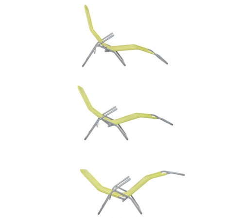 Крісло-шезлонг Jumi розкладний 166 х 57 х 100 см - зелений