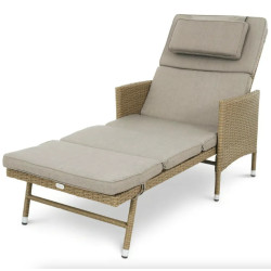 Шезлонг DiVolio Breso, 191 х 80 х 56 см - бежевий