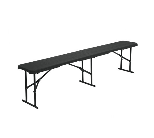 Лавка розкладна NILS CAMP NC3404, 183 х 28 х 43 см, чорна