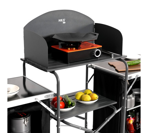 Шафа кемпінгова з вітрозахистом NILS CAMP NC3042