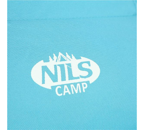 Пляжний стілець з подушкою NILS CAMP NC3130, блакитний