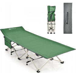 Лежак для кемпінгу Costway 188 x 65 x 51 см - зелений