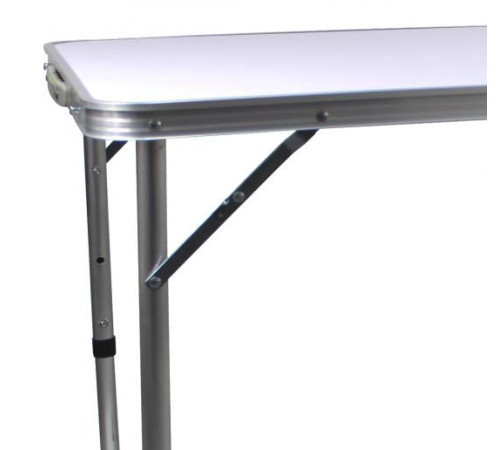 Стіл туристичний розкладний Jumi Economix з 4 стільцями 120 х 60 см - білий