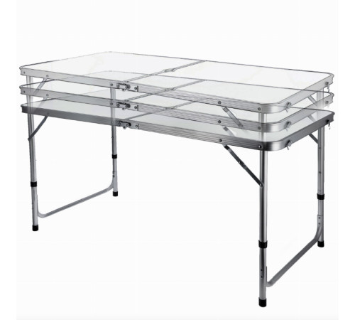 Стіл туристичний розкладний Jumi Economix з 4 стільцями 120 х 60 см - білий