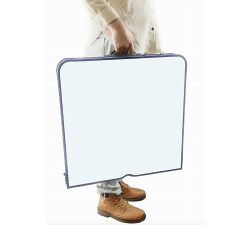 Стіл туристичний розкладний Jumi Economix з 4 стільцями 120 х 60 см - білий