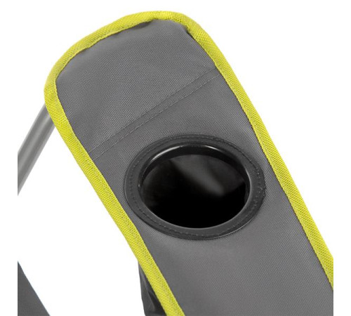 Крісло для кемпінгу NILS CAMP NC3080, сіро-лаймове