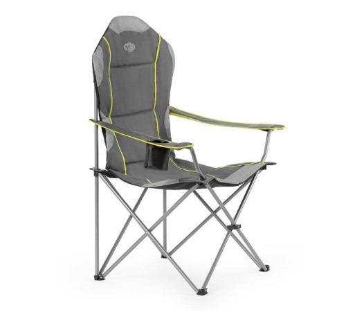 Крісло для кемпінгу NILS CAMP NC3080, сіро-лаймове