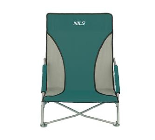 Шезлонг NC3035 NILS CAMP зелено-сірий Шезлонг NC3035 NILS CAMP зелено-сірий