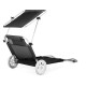 Шезлонг Outtec Sun з дашком, чорний