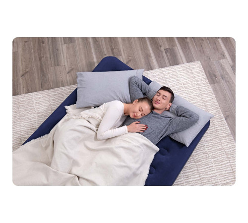 Матрац надувний Bestway 67002 з насосом 191x132 см, синій Матрац надувний Bestway 67002 з насосом 191x132 см, синій