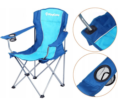 Розкладне крісло для кемпінгу KING CAMP Blue Розкладне крісло для кемпінгу KING CAMP Blue