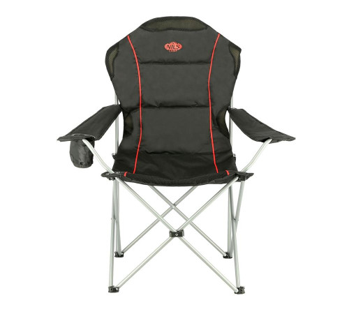 Крісло для кемпінгу NILS CAMP NC3080, чорно-червоний