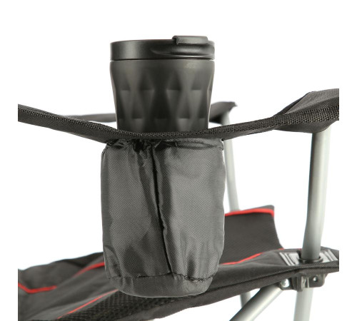 Крісло для кемпінгу NILS CAMP NC3080, чорно-червоний