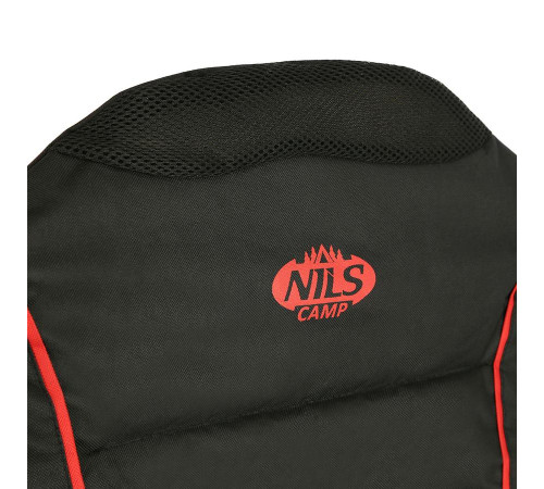 Крісло для кемпінгу NILS CAMP NC3080, чорно-червоний