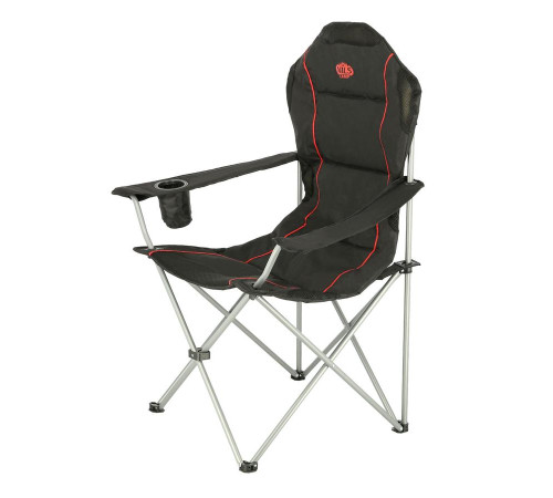 Крісло для кемпінгу NILS CAMP NC3080, чорно-червоний