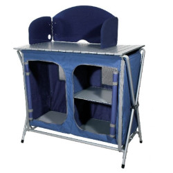 Шафа для кемпінгу складна FERRINO Quick Plus 90 x 80 x 50,5 см - синя
