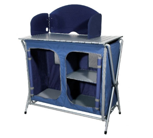 Шафа для кемпінгу складна FERRINO Quick Plus 90 x 80 x 50,5 см - синя