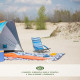 Шезлонг NC3035 NILS CAMP бірюзовий