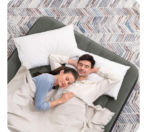 Матрац надувний Bestway 6713M 191x137 см, чорно-сірий Матрац надувний Bestway 6713M 191x137 см, чорно-сірий