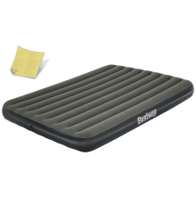 Матрац надувний Bestway 6713N 203x152 см, чорно-сірий