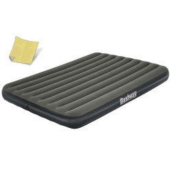 Матрац надувний Bestway 6713N 203x152 см, чорно-сірий