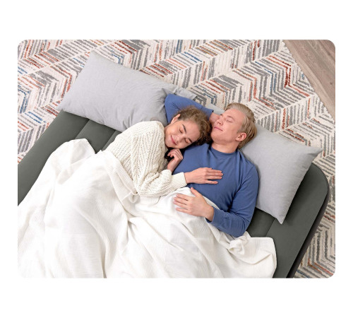 Матрац надувний Bestway 6713N 203x152 см, чорно-сірий Матрац надувний Bestway 6713N 203x152 см, чорно-сірий