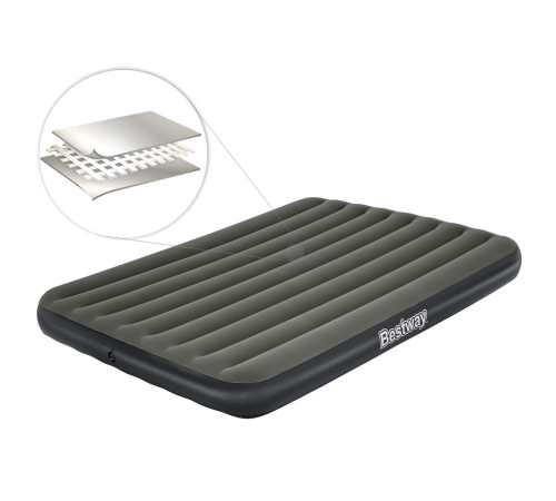 Матрац надувний Bestway 6713N 203x152 см, чорно-сірий Матрац надувний Bestway 6713N 203x152 см, чорно-сірий