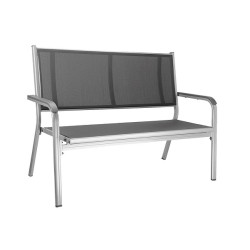 Лавка садова KETTLER BASIC PLUS 2-місна, сіра