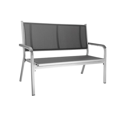Лавка садова KETTLER BASIC PLUS 2-місна, сіра Лавка садова KETTLER BASIC PLUS 2-місна, сіра