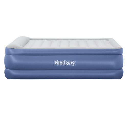 Матрац надувний Bestway 67690 з вбудованим електронасосом 203х152 см, синьо-сірий Матрац надувний Bestway 67690 з вбудованим електронасосом 203х152 см, синьо-сірий