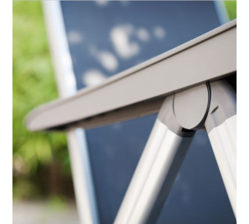 Крісло розкладне KETTLER BASIC PLUS з підніжкою 90 x 61 x 111 см - сіре