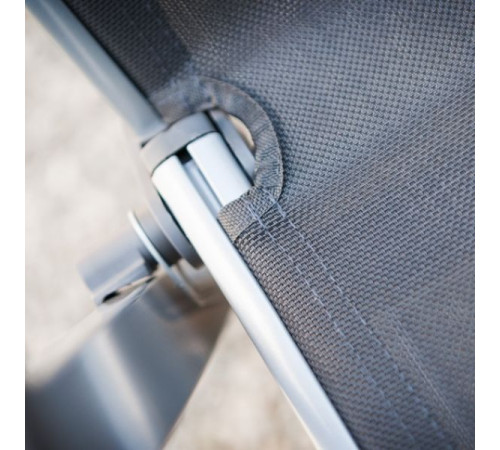 Крісло розкладне KETTLER BASIC PLUS з підніжкою 90 x 61 x 111 см - сіре