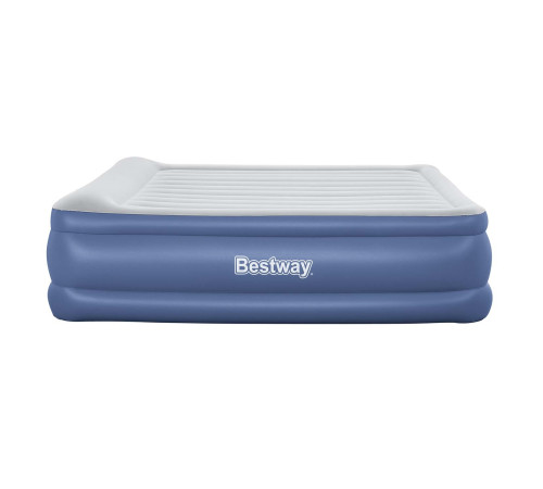 Матрац надувний Bestway 67692 з вбудованим електронасосом 203x193 см, синьо-сірий Матрац надувний Bestway 67692 з вбудованим електронасосом 203x193 см, синьо-сірий